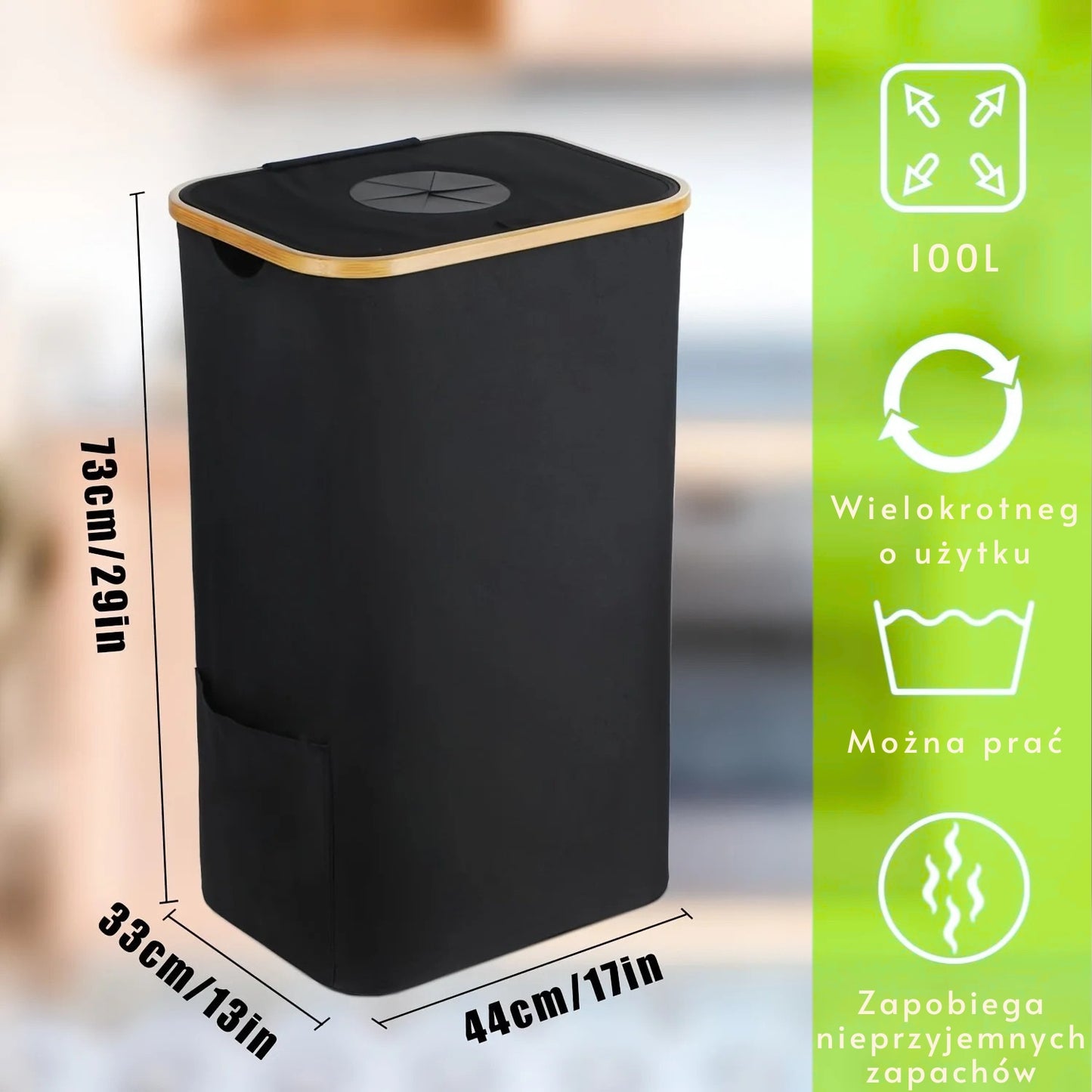 SmartKaucja™ – Kosz na Butelki Kaucyjne (100L)